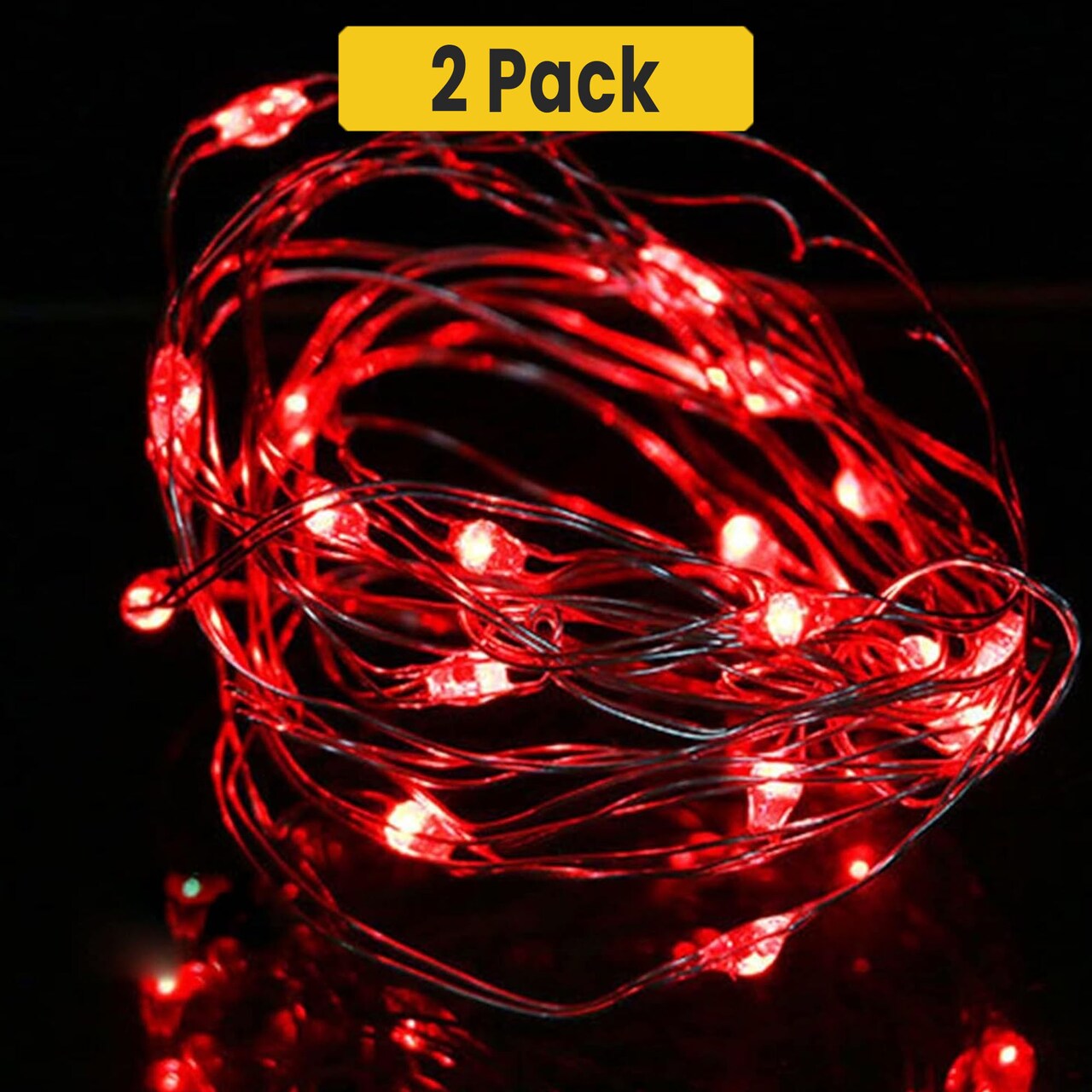 9ft 180 LED Flexible Silver Copper String Lights — Plug-in Fairy Glow